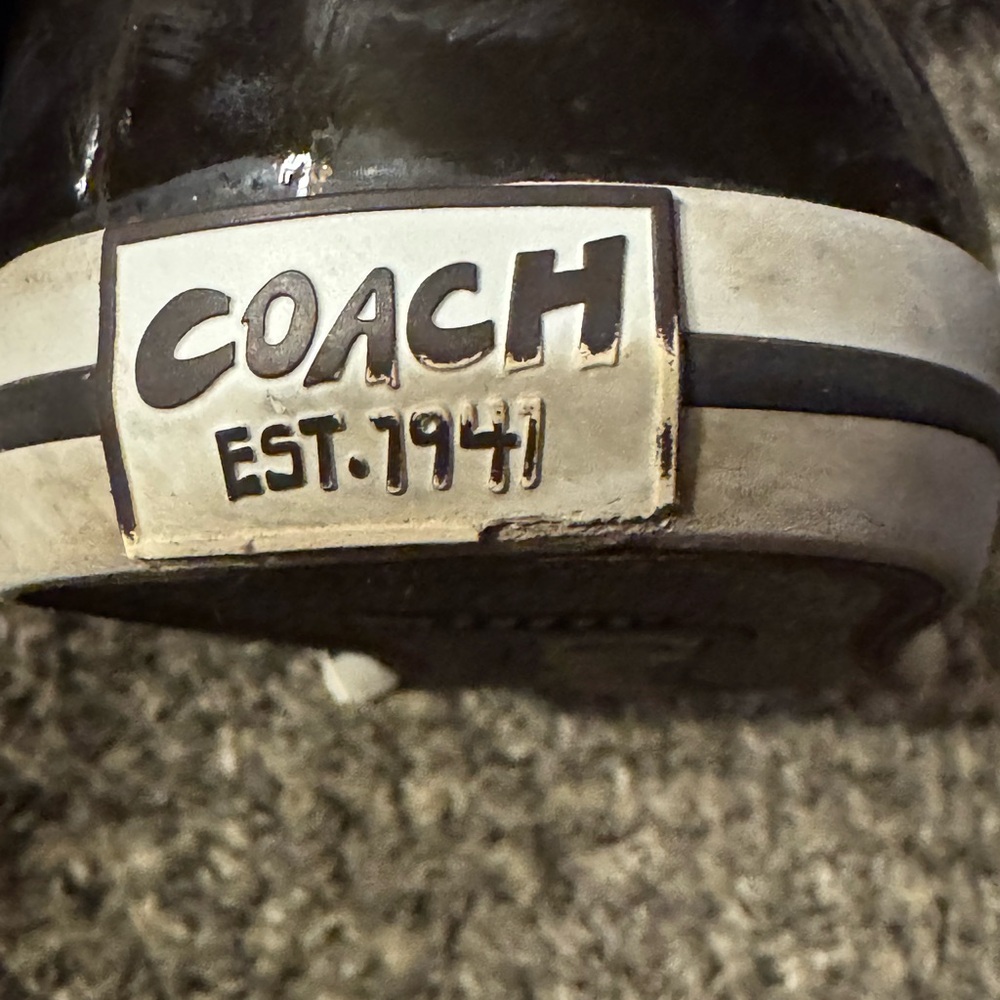 Coach Women's FOLLY classic Tan and Black Signature Sneakers - Picture 10 of 14